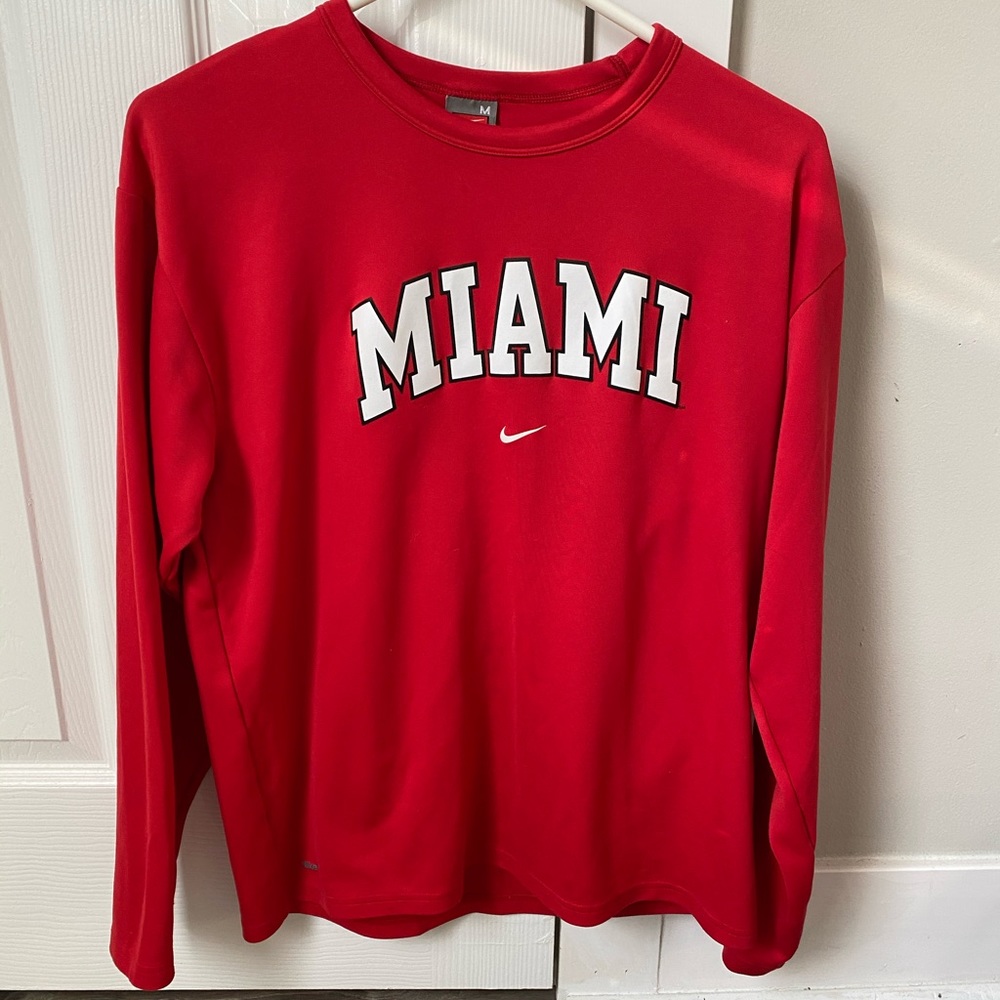 Miami University Nike Dry fit long sleeve Tee